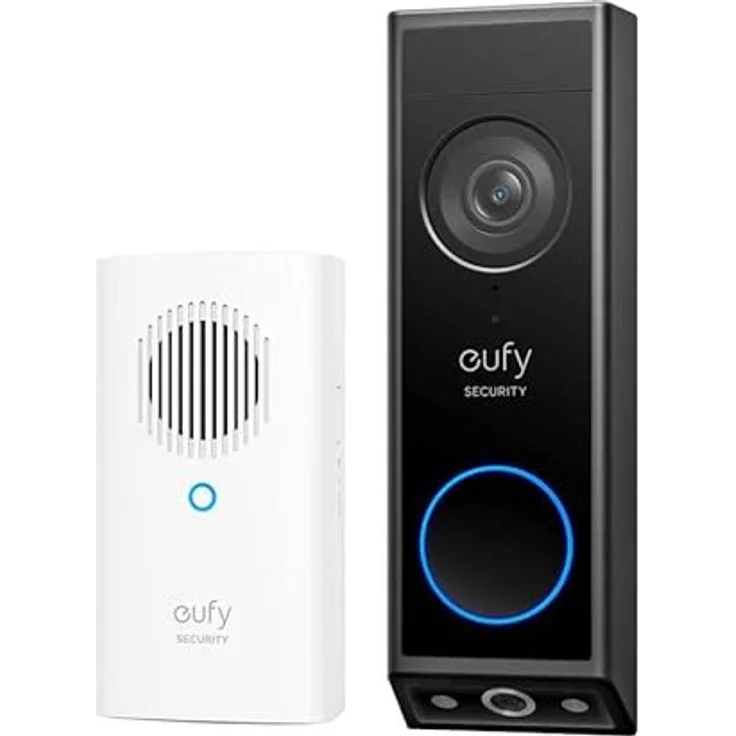 eufy E340 Video Gegensprechanlage Schwarz Schwarz One Size, 2K Full-HD Klarheit, Farbnachtsicht, Batterie oder kabelgebunden – Bild 4