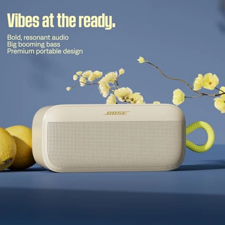 Bose SoundLink Plus, Bluetooth-Boombox, tragbarer Außen-Lautsprecher mit 20 Stunden Akkulaufzeit, robust und wasserdicht, Citrus Yellow - Limited Edition – Bild 3