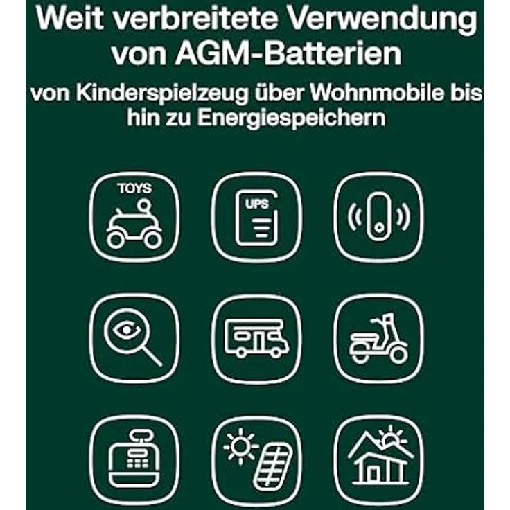 Batterie Blei-Säure Green Cell 12V AGM akku – Bild 6