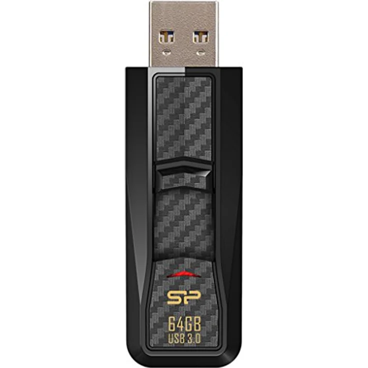 Silicon Power 64 GB Blaze B50 USB 3.0 Ultra Fast Flash Drive, Lesen bis zu 90 Mb-s USB 3.0, schwarz (sp064gbuf3b50 V1 K) – Bild 5