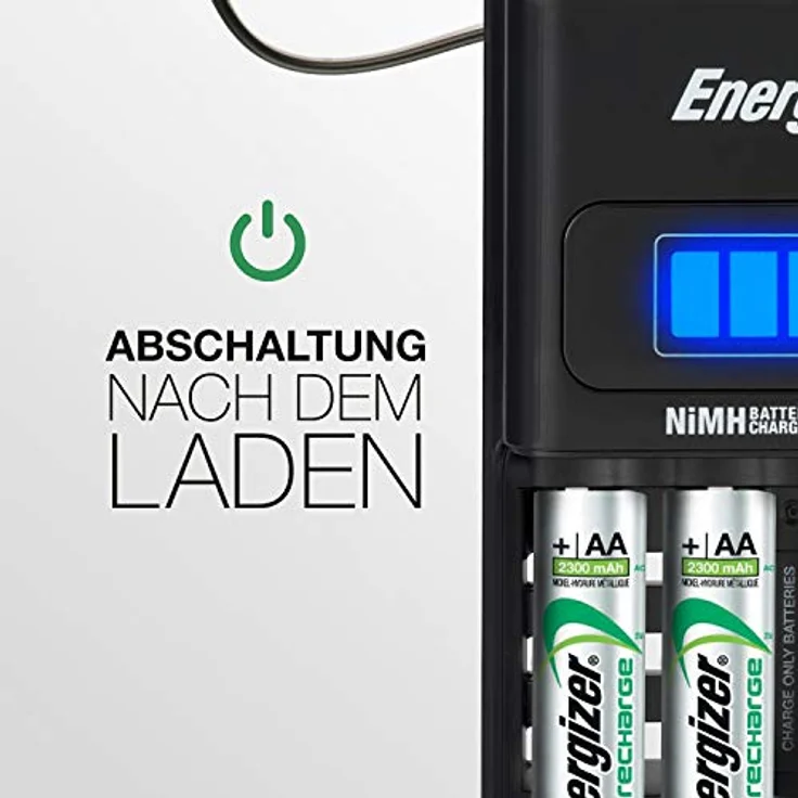 Energizer Recharge 1-Stunden Akku Ladegerät für wiederaufladbare Batterien der Größen AA und AAA – Bild 6
