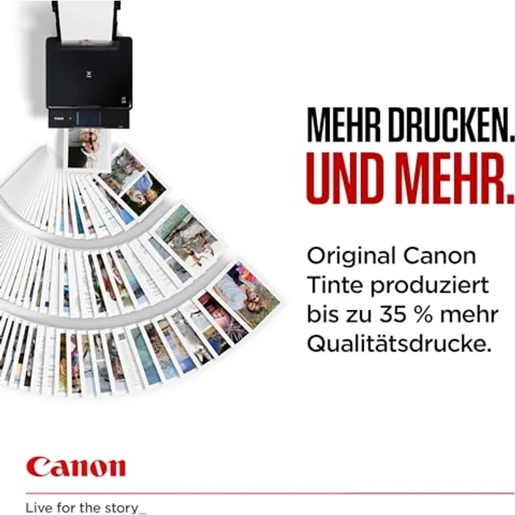 Canon CLI-526 BK/C/M/Y, Tintenpatronen-Set (4 Farben) mit 50 Blatt Foto Glanzpapier Plus II 10x15 cm – Bild 4