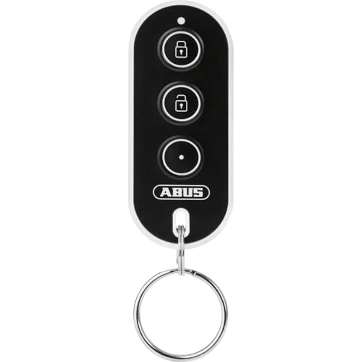 ABUS FUBE45000 Fernbedienung, Universal, IR Wireless, Drucktasten, IP20, Schwarz-Silber – Bild 1
