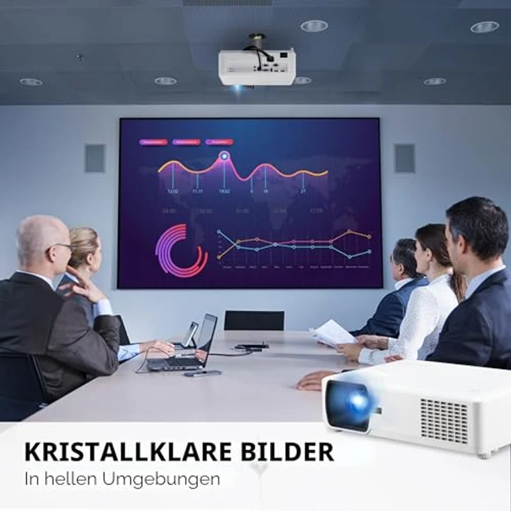 ViewSonic PA700W, 4.500 ANSI-Lumen Business Beamer mit WXGA Auflösung, bis 300" Bildschirmgröße, 2 HDMI-Anschlüsse – Bild 3