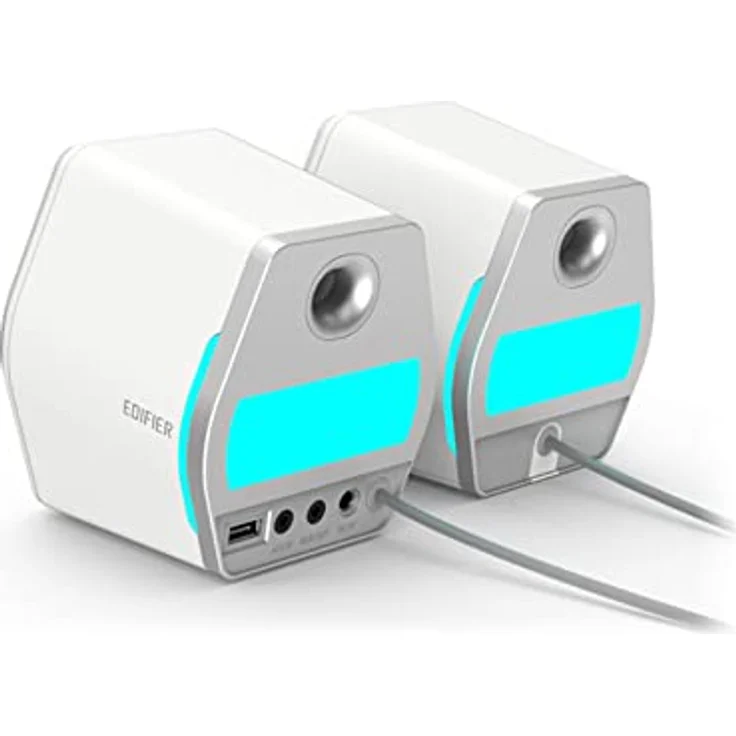 Edifier Aktivboxen G2000 2.0 Bluetooth Gaming RGB weiß – Bild 4