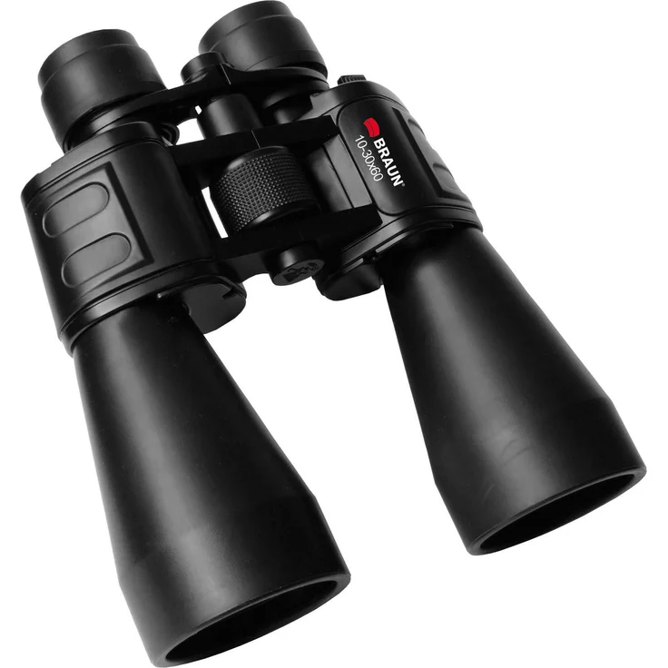 Braun Photo Binocular 10-30x60, Fernglas für Tierbeobachtungen, mit variablem Zoom und Tragegurt