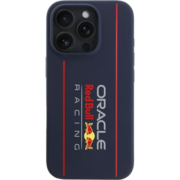 CG MOBILE Red Bull RBHMP16X24SIOLRV Hülle für iPhone 16 Pro Max 6.9 Zoll, Marineblau, Silikon, kompatibel mit MagSafe, vertikale Hardcase-Konstruktion – Bild 1