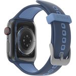 OtterBox All Day Uhrenarmband für Apple Watch Series 9/8/7/6/SE 2. gen/SE 1. gen/5/4/3 - 42mm/44mm/45mm, Weiches, Angenehmes und Strapazierfähiges Silikonband für Apple Watch, Blau