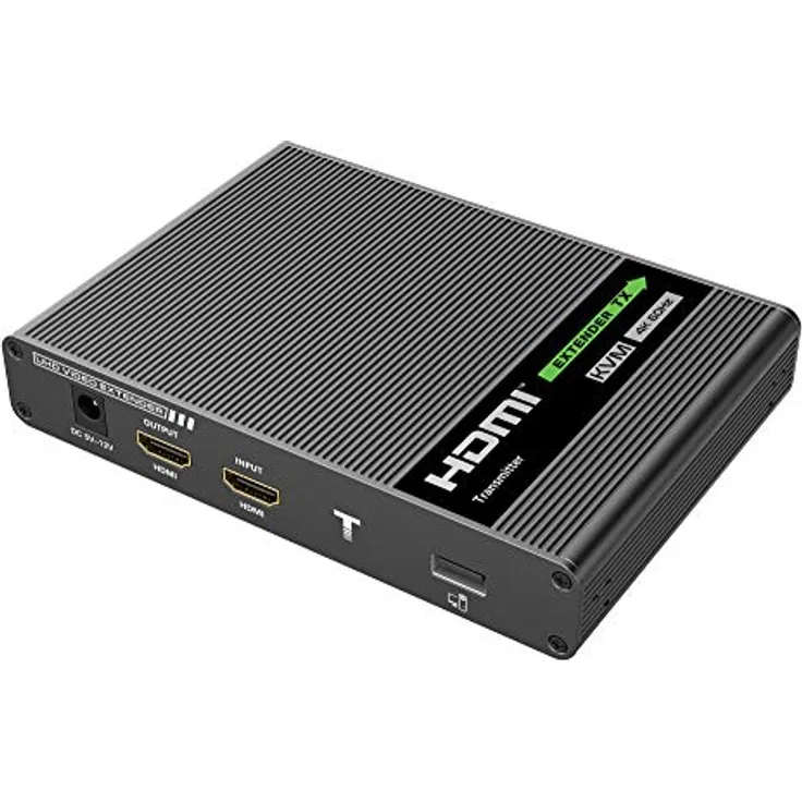 TECHLY 361629 HDMI KVM Extender auf Netzwerkkabel 4K@60Hz 70m