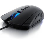 Titanwolf Gaming-Maus (kabelgebunden, 500 dpi, Gaming Mouse mit 24000 dpi & Gewichtstuning, 12 Tasten. Avago Sensor)