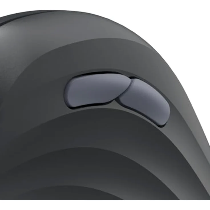 Hama EWM-500R, Ergonomische Funk-Maus mit 1800 DPI, 7 Tasten, schwarz – Bild 4