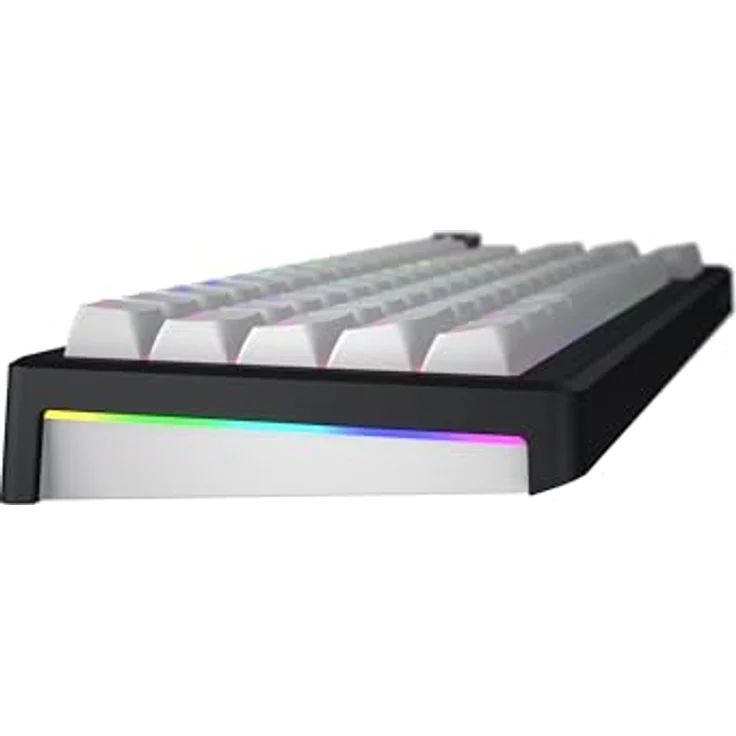 HATOR Skyfall 65 Wireless Mechanische Gaming-Tastatur, Hot-Swap, RGB, Gasket Mount, 1000Hz, 2.4GHz/Bluetooth/USB-C, Schwarz/Weiß, US Layout – Bild 3