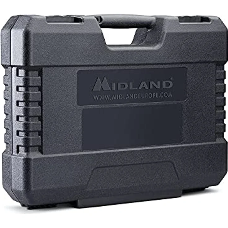 Midland G7 Pro PMR446 und LPD-Funkgeräte 2er Kofferset, C1090.18, mit VIBRACALL- und Freisprechfunktion, inkl. Duostandlader und MA 24 L Headsets, schwarz, G7 Pro 2er Kofferset: 16 Kanäle – Bild 4