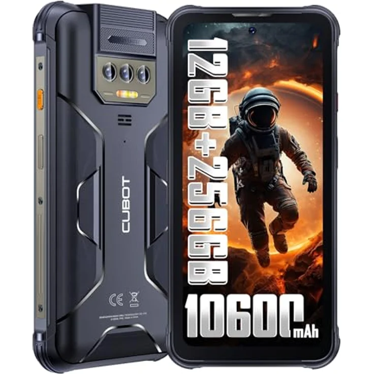 CUBOT Kingkong 8(2023) Outdoor Smartphone Android 13-10600mAh, 12GB+256GB Outdoor Handy Ohne Vertrag, 6,52 Zoll In-Cell Display, mit 5000LM LED Taschenlampe, 48MP Kamera, IP68/69K/Dual SIM/NFC/GPS – Bild 1