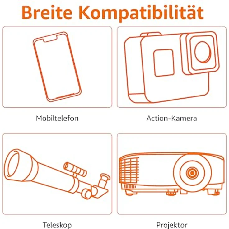 AmazonBasics – Universelles Smartphone-Stativ, 127 cm, Aluminium – Bild 6