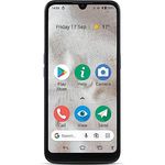 Doro Doro 8100 4G Smartphone, Entsperrt, für Senioren, Wasserdicht, mit Dreifachkamera, 6,1 Zoll Display, GPS und Gesichtserkennung Europäische Version (Schwarz)