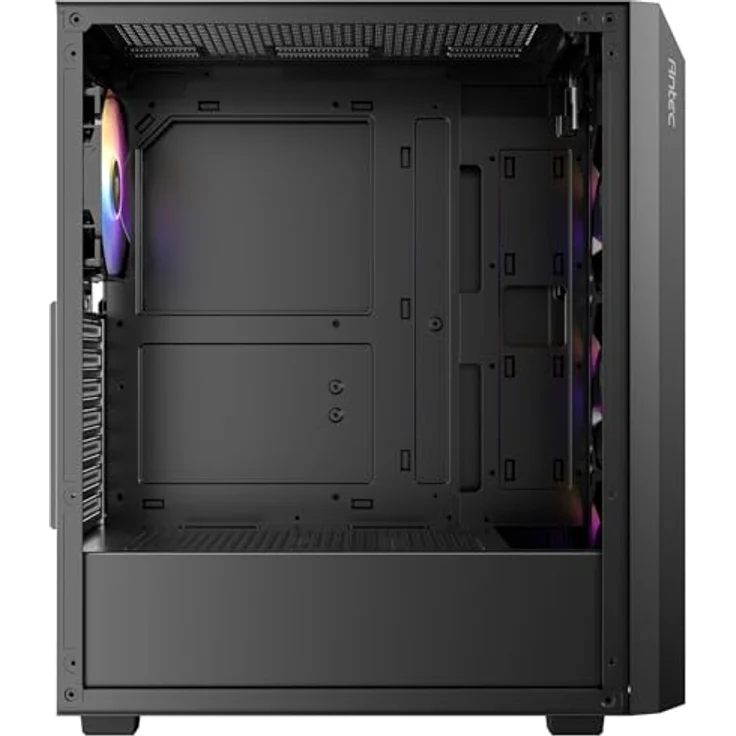 Antec AX67 ATX Mid-Tower Gehäuse, Schwarz, mit ARGB-Beleuchtung und gehärteter Glasscheibe, kompatibel mit ATX/ITX/Micro-ATX Motherboards, 3x 120mm Lüftern, inkludiert Staubfilter – Bild 7