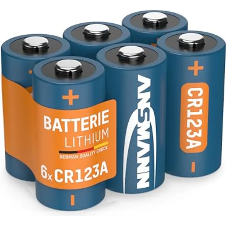 ANSMANN CR123A Lithium Batterie 3V 6 Stück - ideal für Garagentoröffner, Alarmanlage, Miniradio, Funkauslöser für Kamera, Messgeräte, Klingel – Bild 2