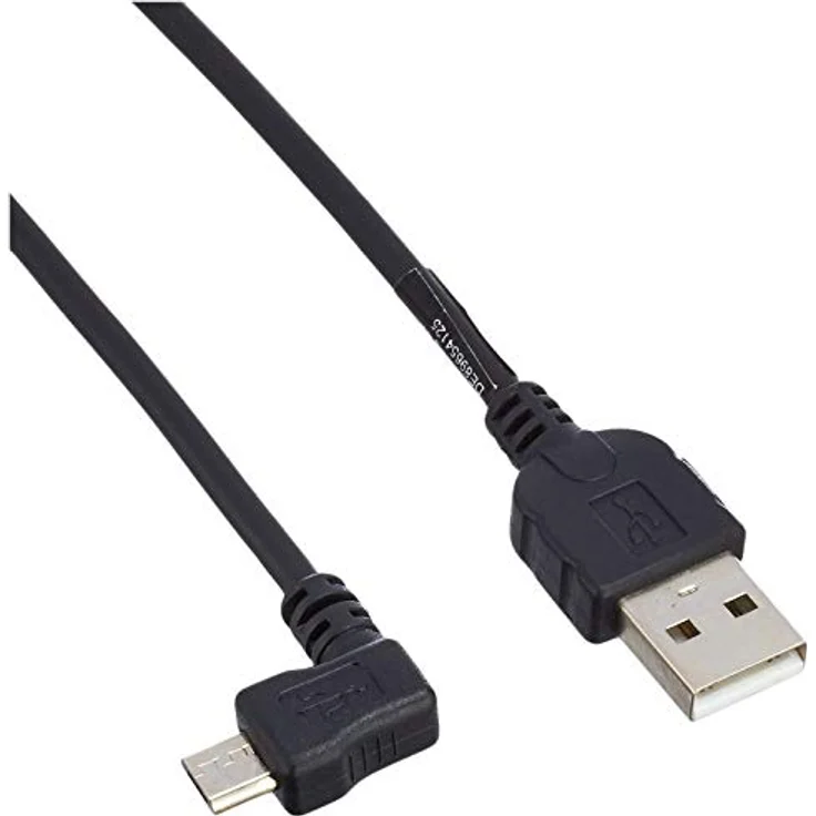 SYSTEM-S Micro USB Kabel Datenkabel Ladekabel mit 90° Winkelstecker 90 Grad gewinkelt 50 cm – Bild 2