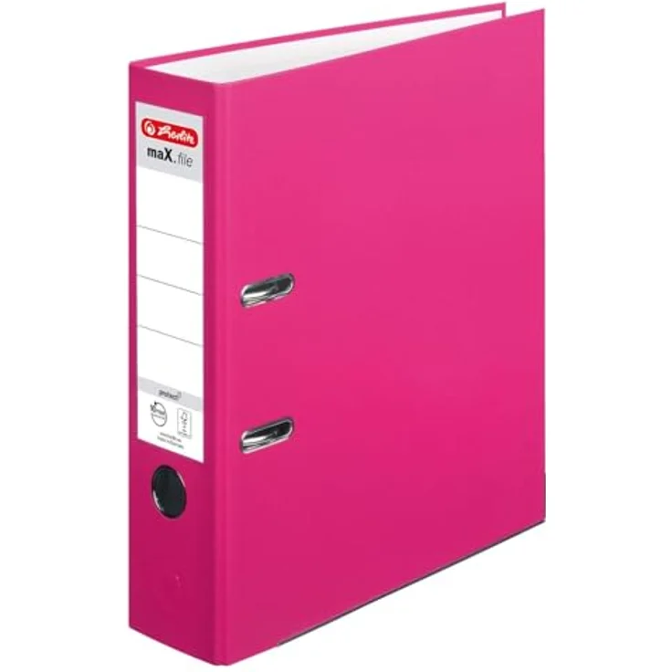 Herlitz Aktenordner maX.file protect, breit, DIN A4, mit Griffloch und Kantenschutz – Bild 2
