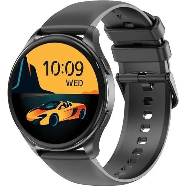 Blackview X20 Smartwatch mit 1,43" AMOLED-Display, Anrufbeantworter, Gesundheitsüberwachung und wasserdicht, Schwarz (45,50 mm)