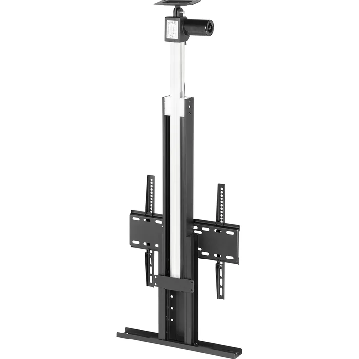 Maclean MC-976 Elektrisch Höhenverstellbare TV-Halterung, 32''-55'', VESA 400x400, max. 50kg, Decken- und Bodenmontage, pulverbeschichtet mit Fernbedienung
