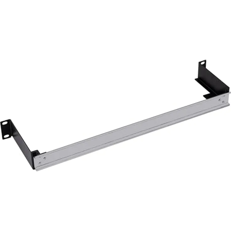 InLine Hutschiene 1HE für 19"-Rack, flexible Montage für horizontalen oder vertikalen Einbau, robuste Stahlkonstruktion, Modell 19106C