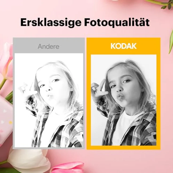 KODAK Memo Shot ERA Kinder-Sofortbildkamera und Foto-Etikettendrucker, Weiß (300 dpi, Thermal-Inkless-Technologie, One-Touch-Etikettenpatrone) – Bild 5