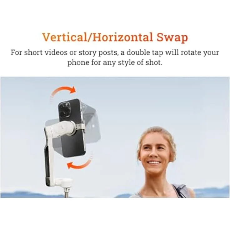 Insta360 Flow Creator Kit, KI-Tracking Gimbal für Smartphones mit 3-Achsen-Stabilisierung, grau – Bild 17