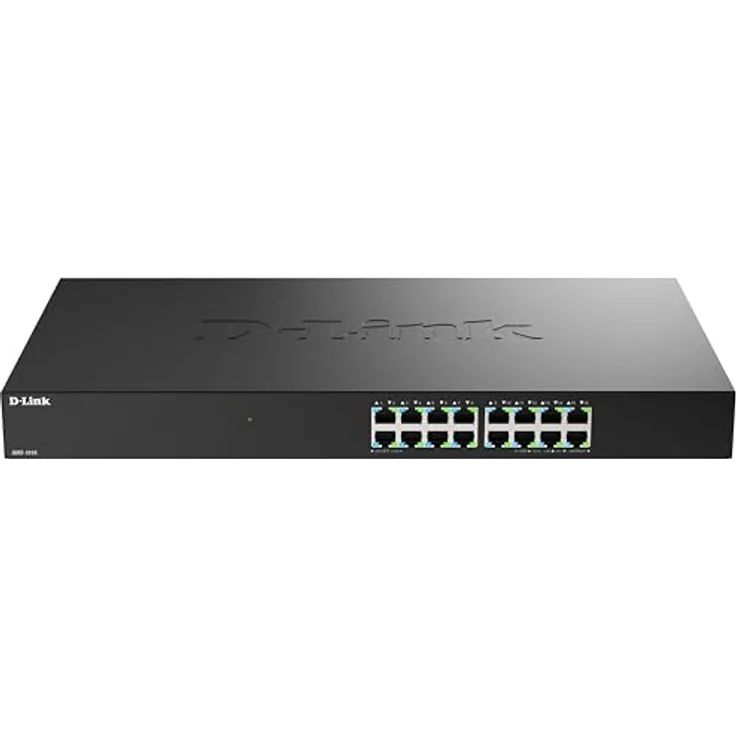 D-Link DMS-1016 16-Port 2,5G Multi-Gigabit Unmanaged Switch | Lüfterloses Metallgehäuse, Plug & Play, für SOHO, Wi-Fi 6/7 & IPTV – Bild 2