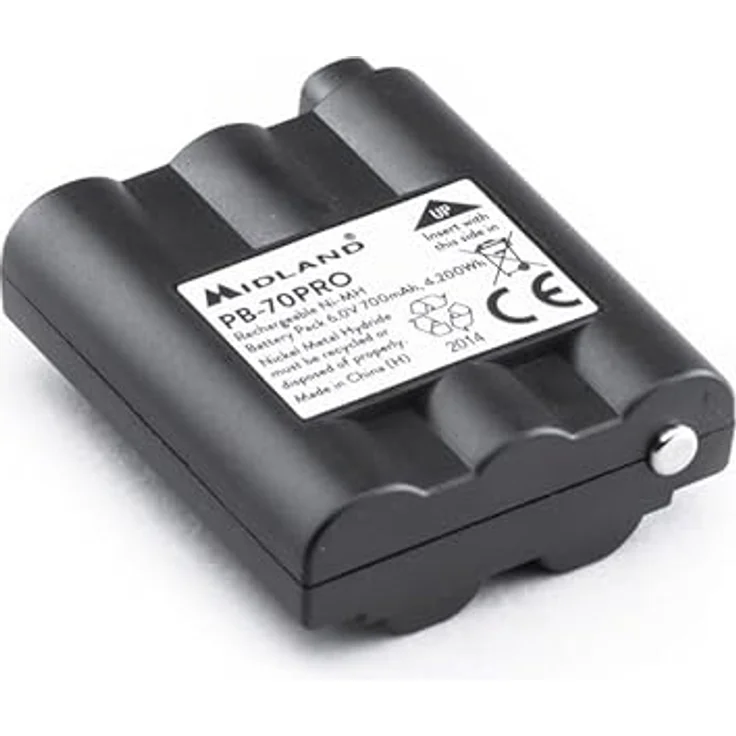 Midland PB-70 Ersatz-Akku 700 mAh für XT70 Pro, zuverlässige Energieversorgung für Funkgeräte-Zubehör – Bild 3