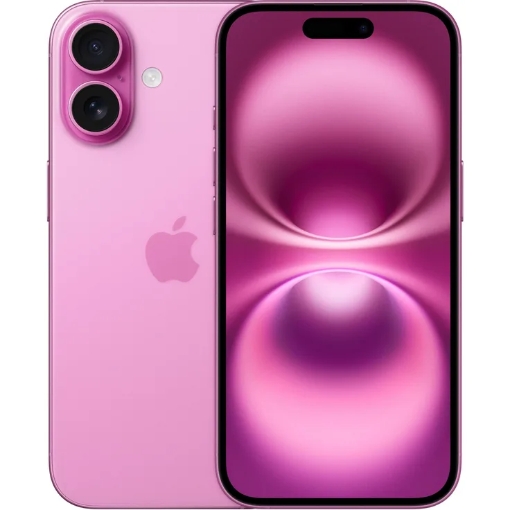 Apple iPhone 16 5G Smartphone (6,1 Zoll) OLED-Display, 256 GB interner Speicher, iOS 18, pink