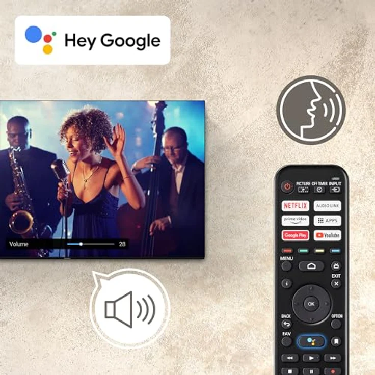 Panasonic TX-32MSW504, 32 Zoll HD LED Smart 2023 TV, Android TV, Surround Sound, Google Assistant, Chromecast, Bright Panel, HD Color Engine, Schwarz – Bild 5
