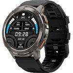 KOSPET Tank T3 Smartwatch, 3.6 cm AMOLED, Schwarz, mit 170+ Sportmodi und langer Akkulaufzeit