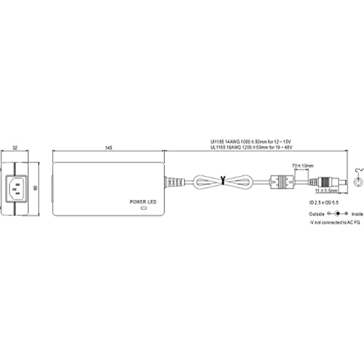 Unbekannt Mean Well GST90A24-P1M Tischnetzteil, Festspannung 24 V/DC 3.75A 90W – Bild 2