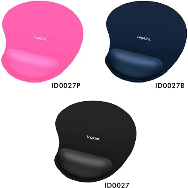 Logilink ID0027B Mauspad mit Silikon Gel Handauflage blau – Bild 4