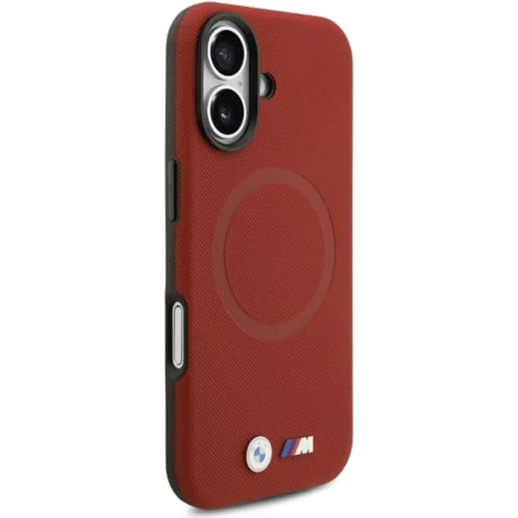 CG MOBILE BMW M FW Metall-Logo, kompatible MagSafe Schutzhülle für iPhone 17, Kunstleder/PC/TPU, rot – Bild 4