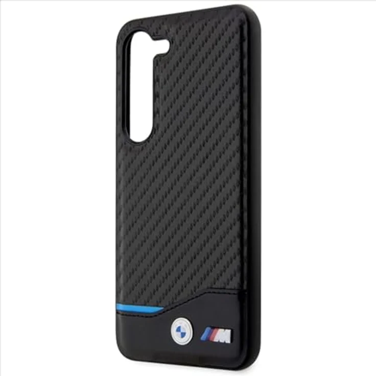 BMW Handyhülle Case Samsung Galaxy S23 Plus, Tricolor Leder mit Metall- und M-Logo, 6,6 Zoll, Schwarz, stoßfest und passgenau – Bild 6