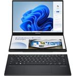 ASUS Zenbook Duo OLED Laptop | 14" WQXGA+ 120Hz/0,2ms OLED Display | Intel Core Ultra 9 | 32 GB RAM | 1 TB SSD | Intel Arc | Windows 11 | QWERTZ Tastatur | Inkwell Gray