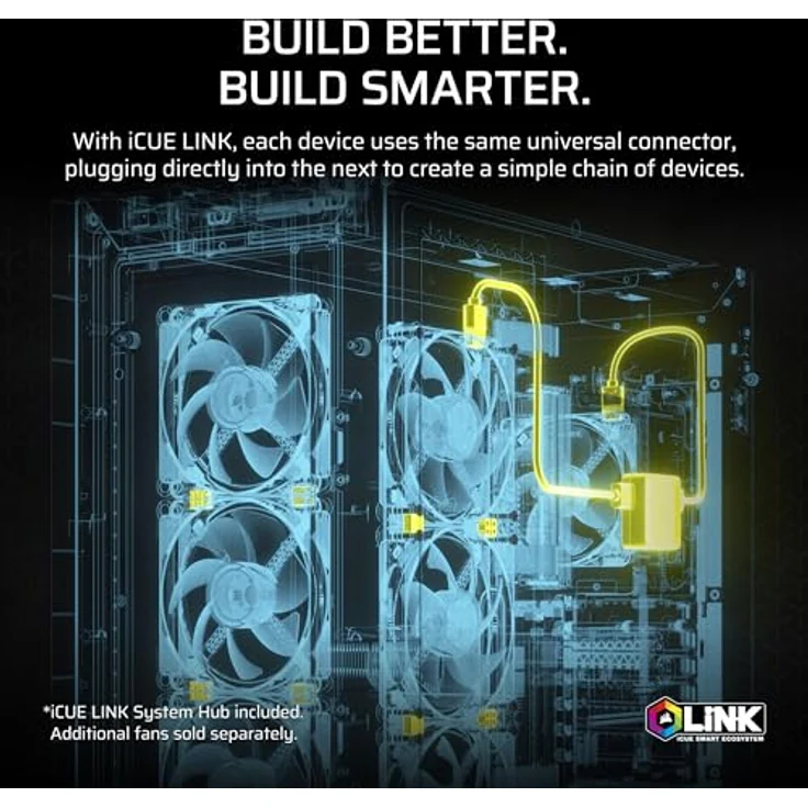 CORSAIR iCUE LINK Titan 240 RX RGB Flüssig-CPU-Kühler – 240mm AIO – 2X RX120 RGB-Lüfter Inklusive – Intel/AMD Kompatibel – Inklusive iCUE LINK System Hub – Schwarz – Bild 5
