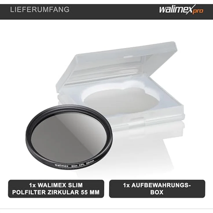 Walimex pro Polfilter zirkular Slim 55mm – Bild 6