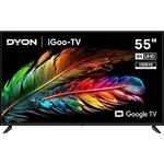DYON iGoo-TV 55U 139cm (55 Zoll) Google TV (4K UHD, HD Triple Tuner, Prime Video, Netflix, Google Play Store für DAZN, Disney+, Apple TV+, Paramount+, waipu.tv UVM., Google Assistant) [Mod. 2023]