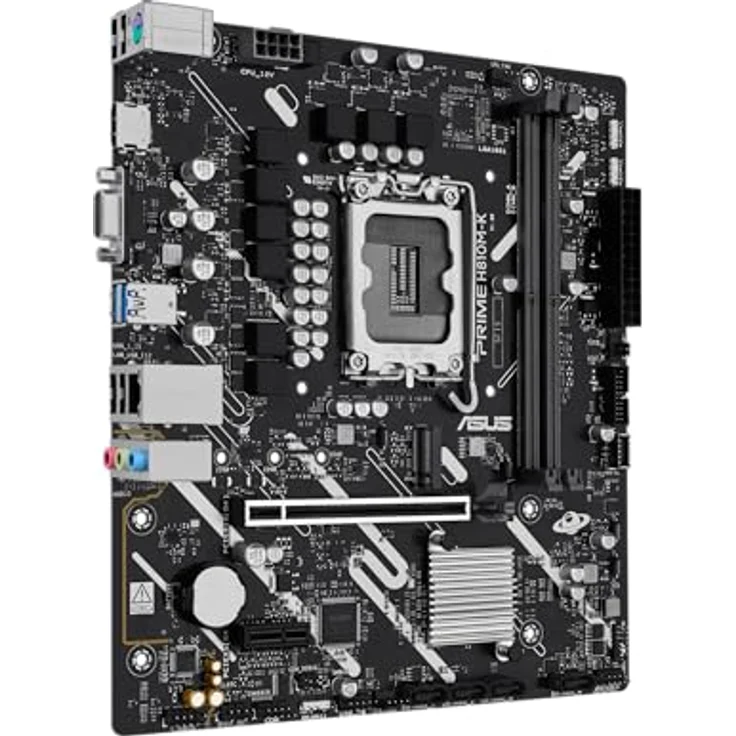 ASUS PRIME H810M-K, Intel H810 LGA1851 micro-ATX Mainboard mit DDR5 Steckplätzen, PCIe 4.0, HDMI, USB 5Gbps und Aura Sync – Bild 2