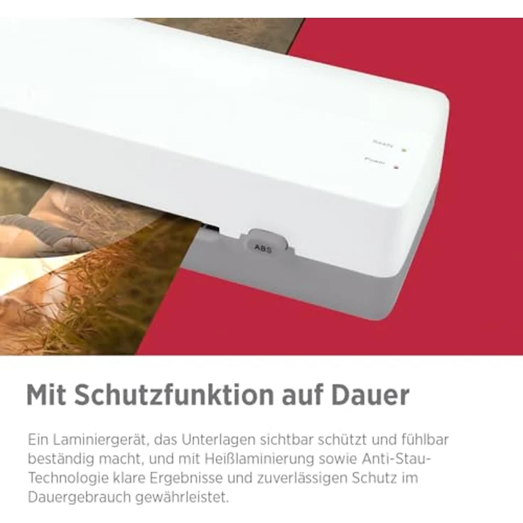 Olympia A 120 Laminiergerät A4, kompakt & benutzerfreundlich, für 80–125 Micron Folien, Arbeitsbreite bis 230 mm – Bild 5