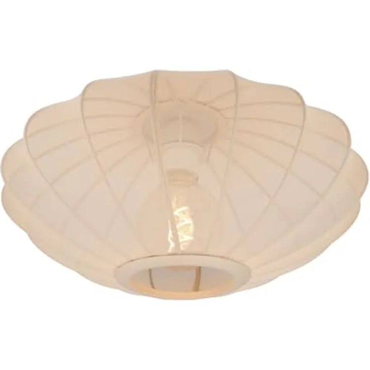 LUCIDE CORINA Deckenleuchte Ø 40 cm Beige, Geeignet für LED-Lichtquelle, Dimmbar