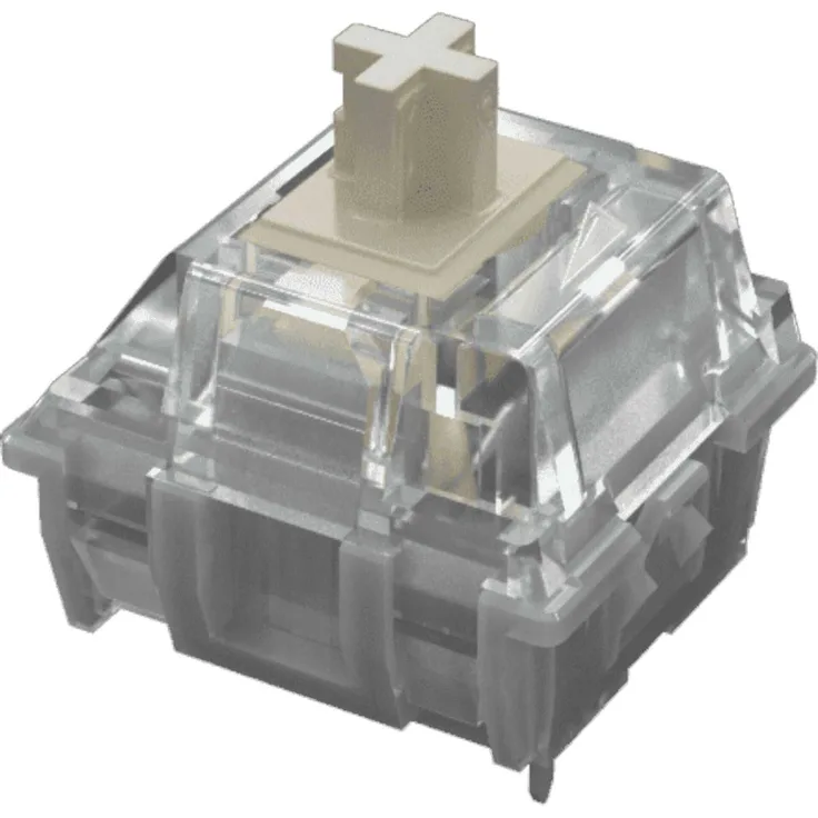 MOUNTAIN Switch Pack 90pcs MOUNTAIN Linear 45 Speed, Mechanische Schalter werkseitig geschmiert, Transparent