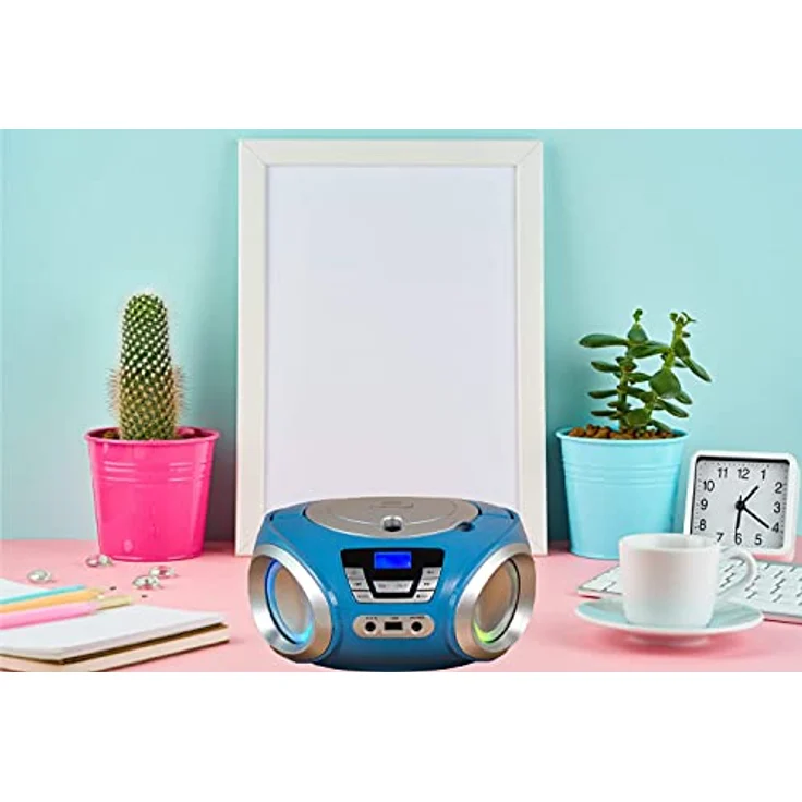 Cyberlux CL-900 CD-Player mit LED-Beleuchtung in Blau – Bild 3