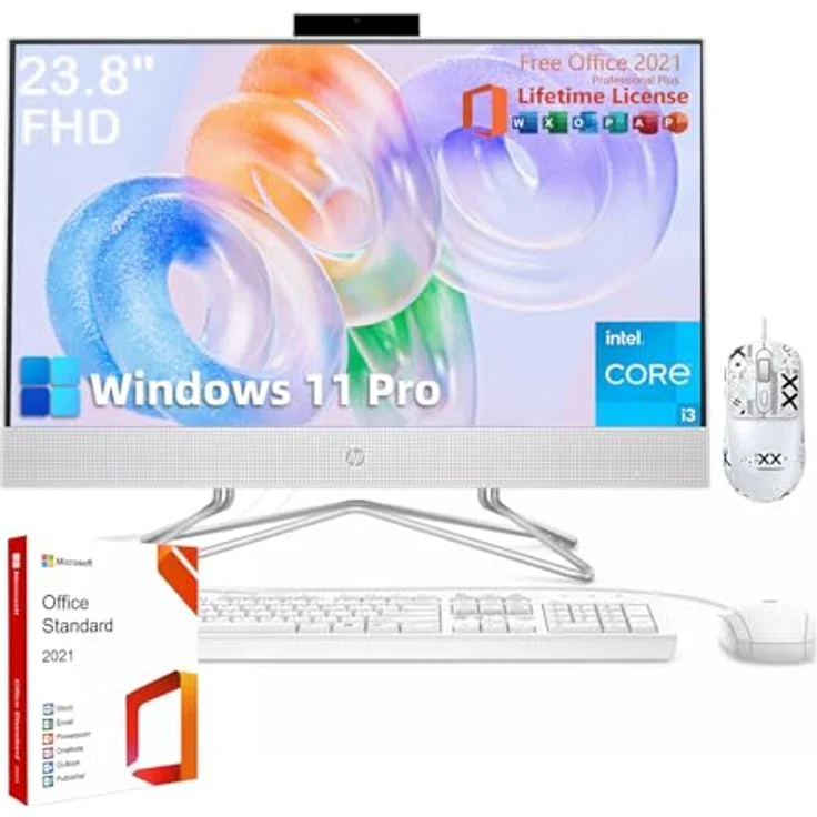 HP 685 CFT Dual-Mode Keyboard, All-in-One-PCs mit Intel Core i3-1115G4 Prozessor – Bild 1