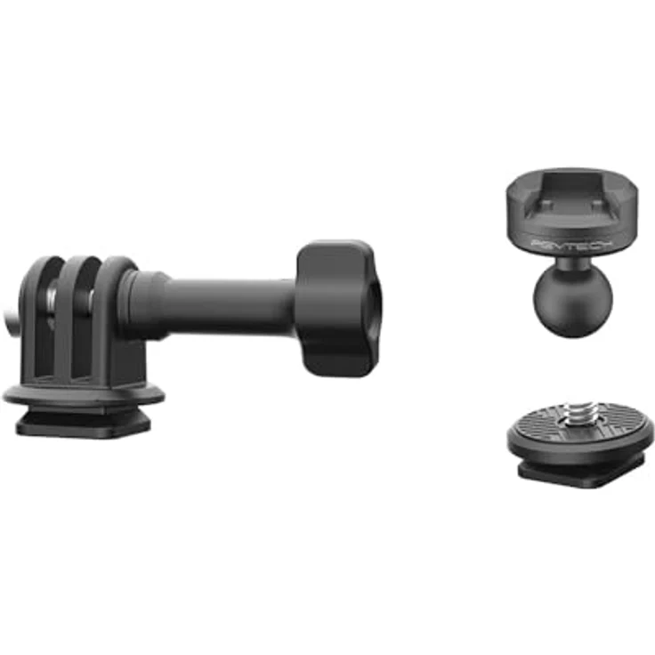 PGYTECH CapLock Action Kamera Kugelkopf Schnellverschluss Set, 1/4 Zoll Adapter mit doppeltem Verriegelungsmechanismus und flexibler Montageoption – Bild 1