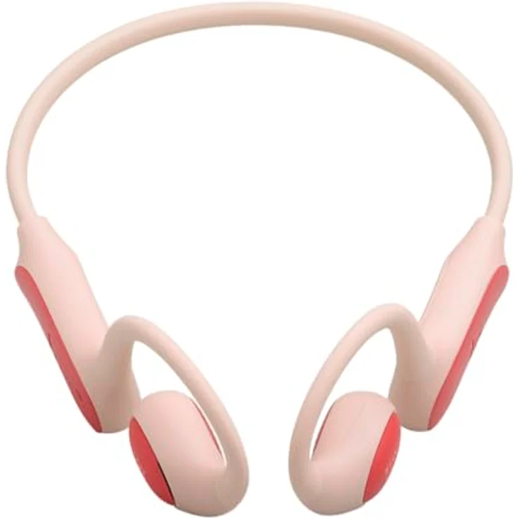 JBL Junior Free, Open-ear Bluetooth Kopfhörer mit Lautstärkebegrenzung, bis zu 10 Stunden Akkulaufzeit, Pfirsich – Bild 2